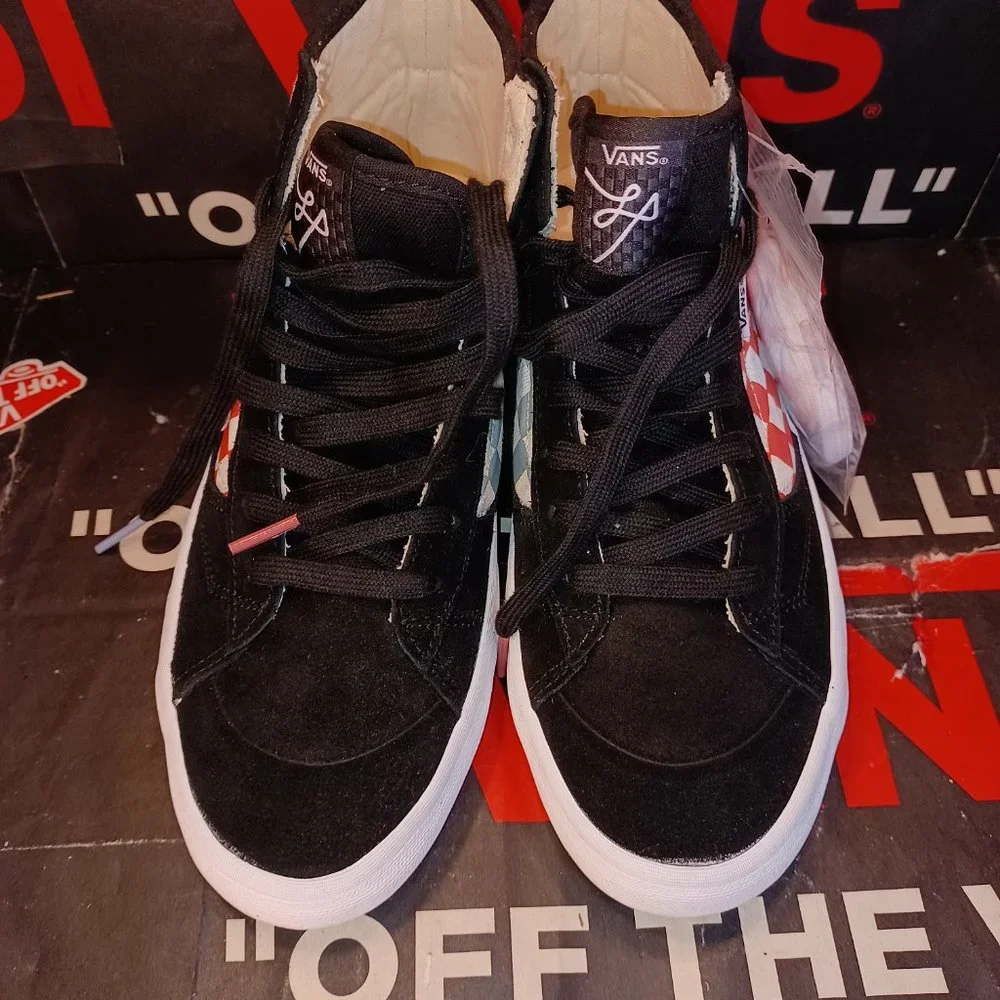 Vans Men's 8.5/Women's 10 The Lizzie Checkerboard Black/Multi VN0A4BX1BML